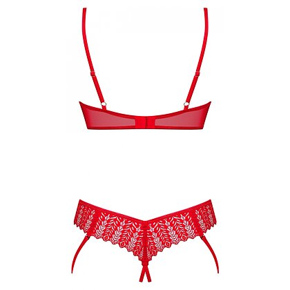 Set Obsessive Ingridia Decupat Roșu XL-2XL