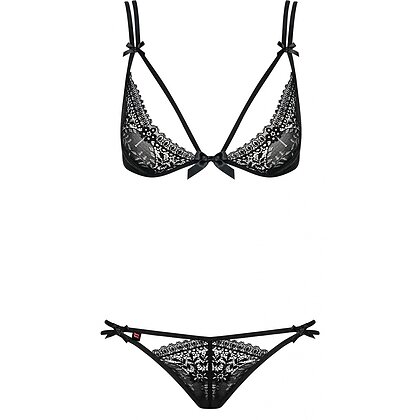 Set Obsessive Intensa Negru L-XL