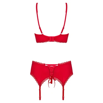 Set Obsessive Jolierose Roșu L-XL