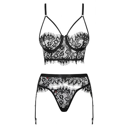 Set Obsessive Lashy Negru L-XL