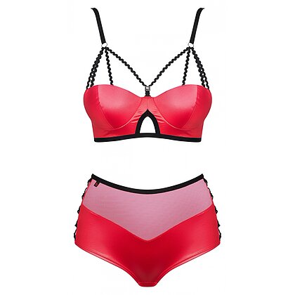 Set Obsessive Leatheria Roșu S-M