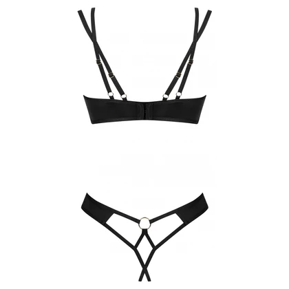 Set Obsessive Nesari Decupat 2 Piese Negru XS-S
