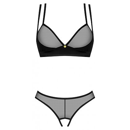 Set Obsessive Nesari Decupat 2 Piese Negru XL-2XL
