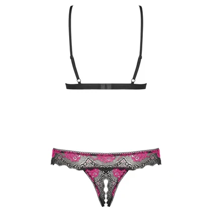 Set Obsessive Open Tulia Negru XS-S