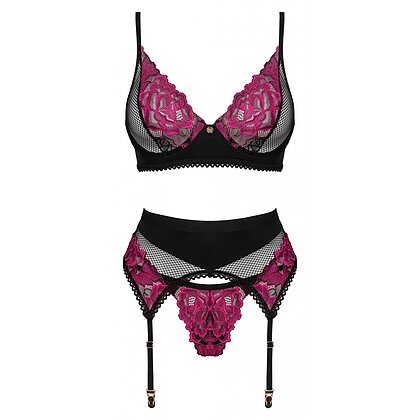 Set Obsessive Rosenty 3 Piese Roz XS-S