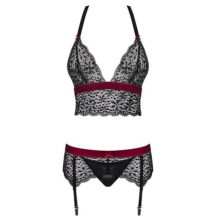 Set Obsessive Rossita Negru S-M