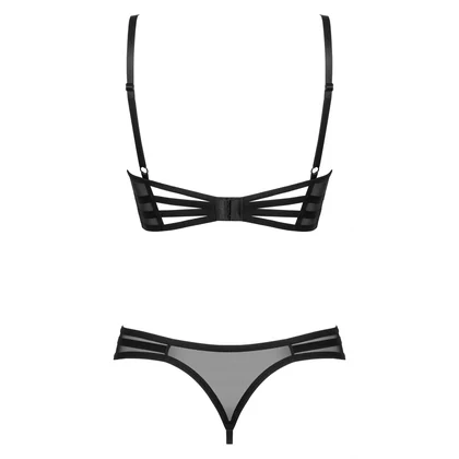 Set Obsessive Roxelia Decupat Negru XL-2XL