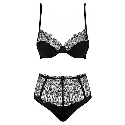 Set Obsessive Sarlotte Negru S-M