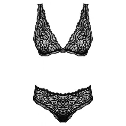 Set Obsessive Sweetia Negru L-XL