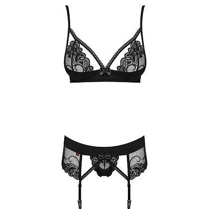 Set Obsessive Wonderia Negru L-XL