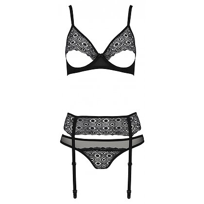 Set Passion Eco Zinnia Negru L-XL