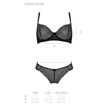 Set Passion Eco Zzinnia Negru L-XL