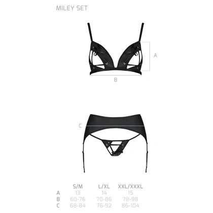 Set Passion Miley Negru S-M
