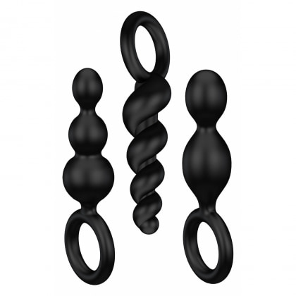 Set Satisfyer De Accesorii Pentru Satisfacție Anală Negru