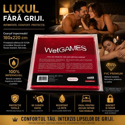 Sexmax Bedsheet 180X220cm Roșu