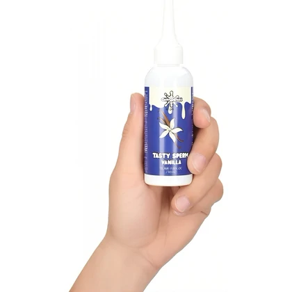 Shots Gel Comestibil Aromă Vanilie 80 ml — Efect Realist Alb