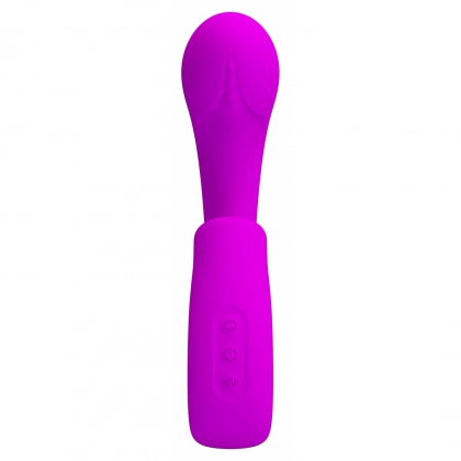Sibel Vibrator Dublă Stimulare 10+30 Moduri Reîncărcabil Mov