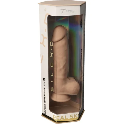 SILEXD Real Skin Model 1 — 17.8 cm, Ventuză Puternică