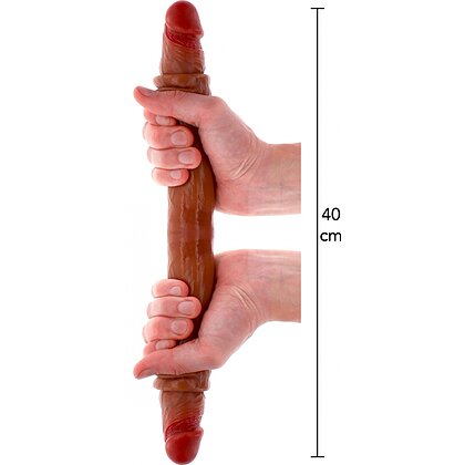 Silicone Foreskin D-Dong 40 cm Caramel Skin Tone _