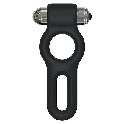 Silicone Vibrating Ring Negru