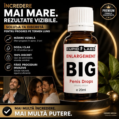 Soluție Pentru Mărirea Penisului Big Penis Drops 20ml