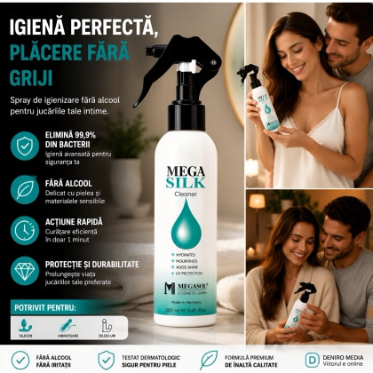 Spray Pentru Igienizarea Jucăriilor Erotice Mega Silk 150ml