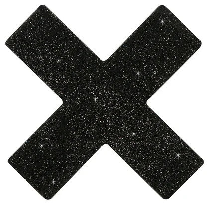 Stickere Pentru Sfârcuri Model X Negru