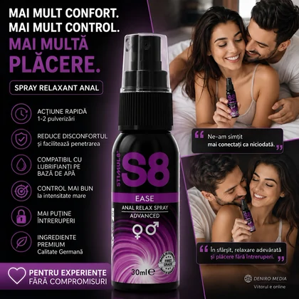 Stimul8 S8 Ease Spray Relaxant Anal 30 ml Pentru Comfort