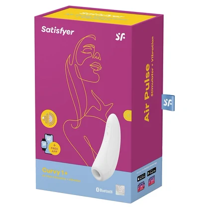 Stimulator Clitoris Satisfyer Curvy 1 Plus Alb