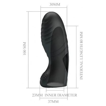 Stimulator Cu Vibrații Clitoris Pretty Love Alan Negru