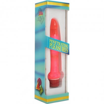 Stimulator Gelatinos Pentru Zona Posterioară 16cm Roz