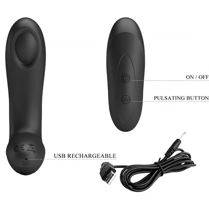 Stimulator Prostată Pretty Love Archenemy App Negru