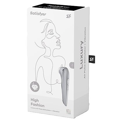 Stimulator Satisfyer Luxury High Fashion Argintiu