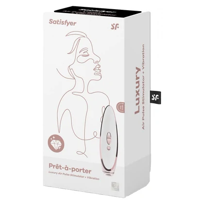 Stimulator Satisfyer Luxury Pret-a-Porter Alb