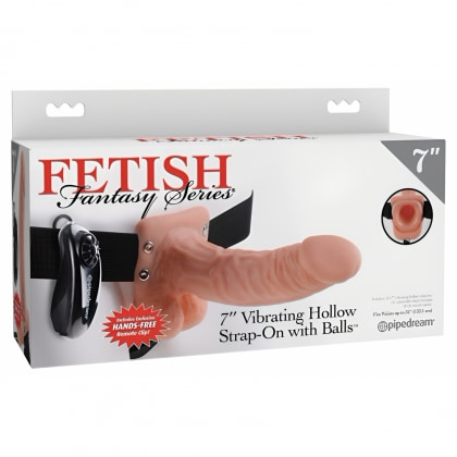 Strap-On 18.9cm Vibrating Hollow