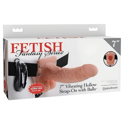 Strap-On 18cm Vibrating Hollow