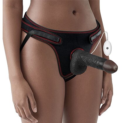 Strap-On Ajustabil Cu 10 Functii De Vibratie Maro