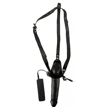 Strap On Cu Vibrații Double Thruster Negru