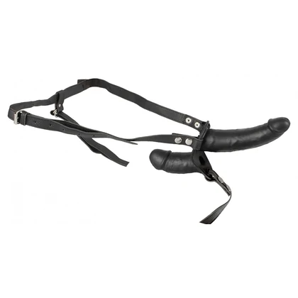 Strap On Cu Vibrații Double Thruster Negru
