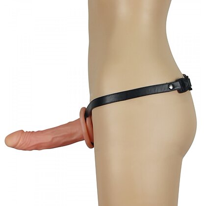 Strap On Unisex Hollow Lovetoy Natural