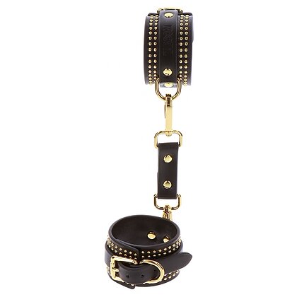 Studded Ankle Cuffs Set Negru _