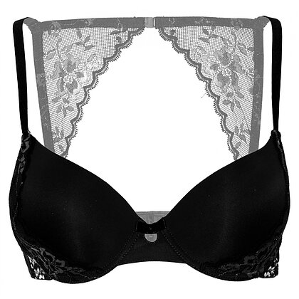 Sutien Daring Intimates Push-up Lace Racerback Negru M