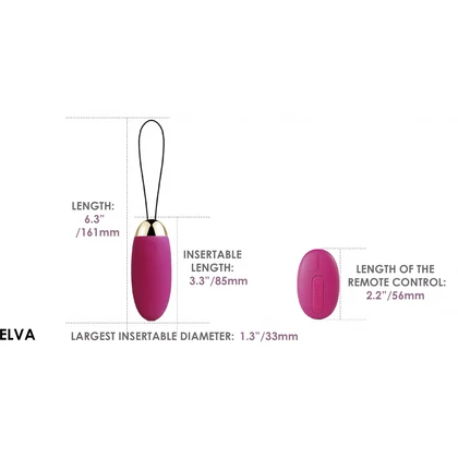 Svakom Elva Remote Control Vibrating Egg Roz