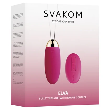 Svakom Elva Remote Control Vibrating Egg Roz