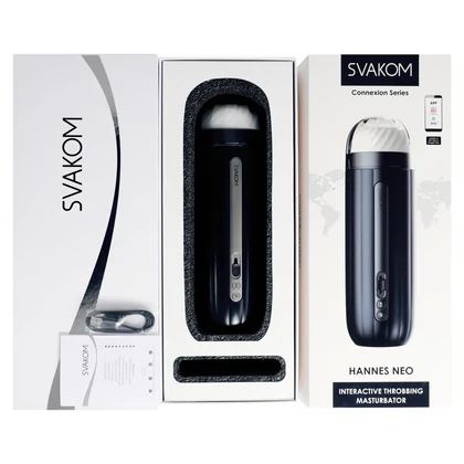 Svakom Hannes Neo Masturbator Automat 5 Moduri 38°C Negru