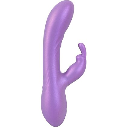 Sweet Smile Flexible Rabbit 18.3 cm — 24 Moduri, Reîncărcabil Mov