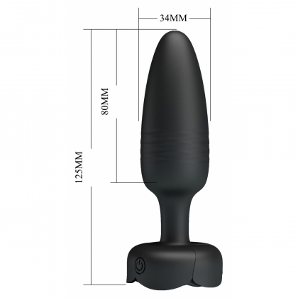 Tarion Plug Anal cu Împingere Automată 10x10 Moduri Negru