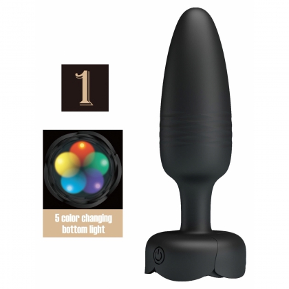 Tarion Plug Anal cu Împingere Automată 10x10 Moduri Negru