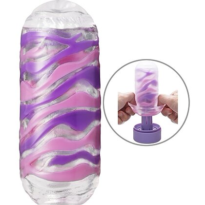 TENGA ARTE Drape - Masturbator Reutilizabil Compact 13,5 cm Transparent