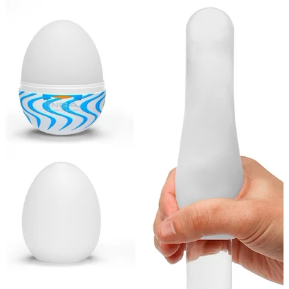 TENGA Egg Wind Single Sleeve elastic compact și discret Alb
